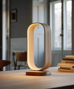 Loop Frame Wooden Table Lamp